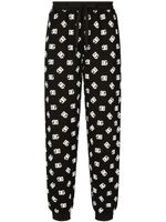 Dolce & Gabbana pantalon de jogging à motif monogrammé - Noir - thumbnail