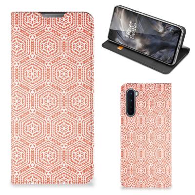 OnePlus Nord | Hoesje met Magneet | Pattern Orange