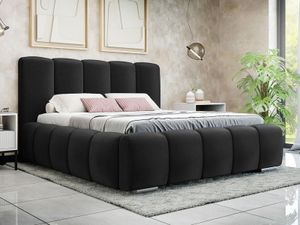 Bed met opbergruimte WIKOPIA 140x200 cm zwart