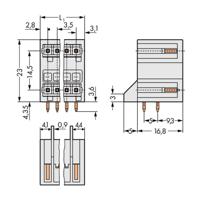 WAGO 734-405/001-000 Male behuizing (board) 734 Totaal aantal polen: 5 Rastermaat: 3.50 mm Inhoud: 100 stuk(s) - thumbnail