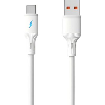 Akyga USB-C-kabel USB-A stekker, USB-C stekker 1.8 m Wit AK-USB-60