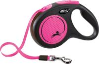Flexi rollijn new neon tape zwart / roze