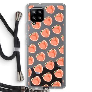 Just peachy: Samsung Galaxy A42 5G Transparant Hoesje met koord