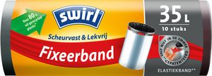 Swirl pedaalemmerzakken met fixeerband 35 liter 10 stuks