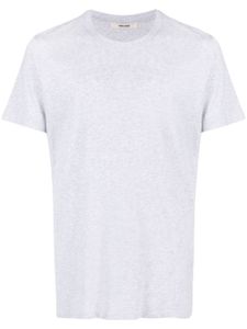 Zadig&Voltaire Ted slogan-embroidered T-shirt - Gris