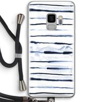 Ink Stripes: Samsung Galaxy S9 Transparant Hoesje met koord Ink Stripes: Samsung Galaxy S9 Transparant Hoesje met koord