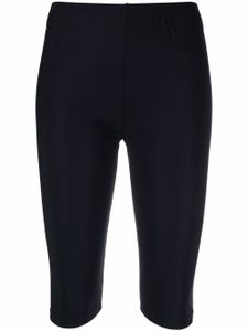 MM6 Maison Margiela bermuda à coupe ajustée - Noir