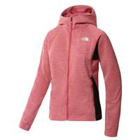 The North Face Athletic Outdoor Midlayer Full Zip Hoodie Dames Vest Slate Rose White Heather-Tnf Black Heather S