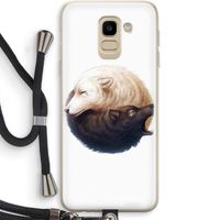 Yin Yang Wolves: Samsung Galaxy J6 (2018) Transparant Hoesje met koord