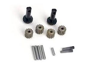 Traxxas - Planet gears (4)/ planet shafts (4)/ sun gears (2)/sun gear alignment shaft (1) (TRX-2382)