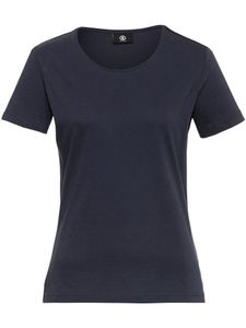 Shirt model Anni 100% katoen ronde hals Van Bogner blauw