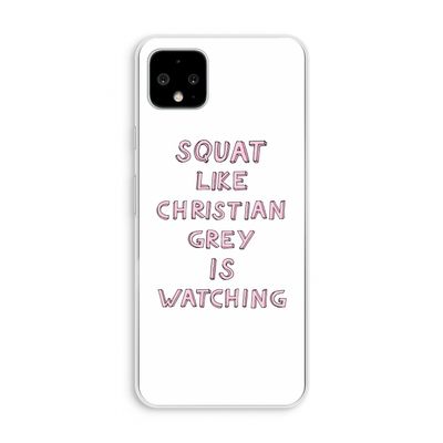 Christian Grey: Pixel 4 XL Transparant Hoesje