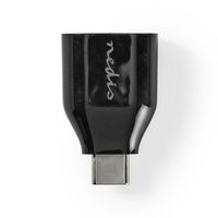 Nedis CCGB60915BK tussenstuk voor kabels USB C USB A Zwart - thumbnail