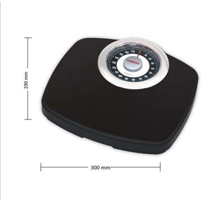 Little Mechanical Pester-Person Balance 8400 Comfort 180, 180 kg / 1 kg, groot scherm, compact, zwart en chroom