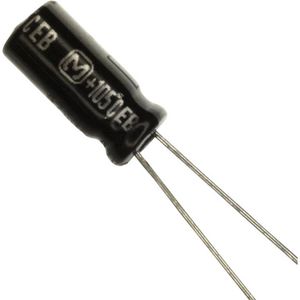 Panasonic EEU-EB1J100S Elektrolytische condensator Radiaal bedraad 2 mm 10 µF 63 V 20 % (Ø) 5 mm 1 stuk(s)