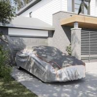 VidaXL Autohoes voor sedan hagelbescherming xl zilverkleurig en grijs