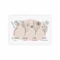 Gepersonaliseerde poster met bloementuin