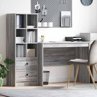 Bureau met lade 2 pcs Grijs Sonoma
