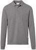 Hakro 809 Long-sleeved pocket polo shirt Top - Mottled Grey - XS