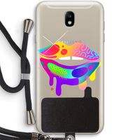Lip Palette: Samsung Galaxy J7 (2017) Transparant Hoesje met koord