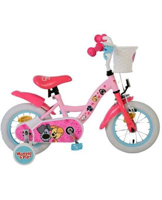Woezel & Pip kinderfiets - meisjes - 12 inch - roze