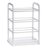 Arte r Schoenenrek - 4-laags - wit - metaal - 40 x 19 x 56 cm - Schoenen opbergen