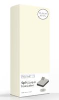 Double Jersey Splittopper Hoeslaken Romanette Ivoor-180 x 200/210/220 cm