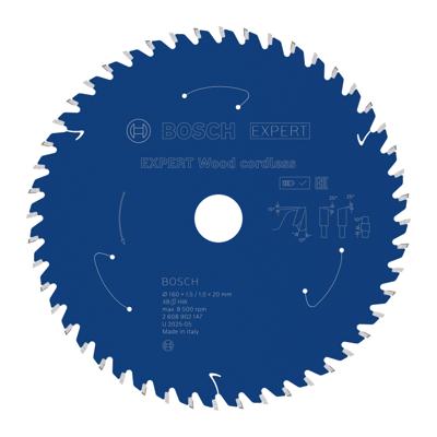 Bosch Accessoires EXPERT Wood cordless Cirkelzaagblad | 160 x 1,5/1 x 20 mm | T48 - 2608902147