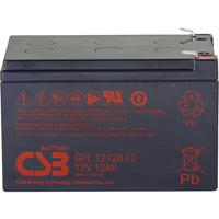 CSB Battery GPL 12120 Loodaccu 12 V 12 Ah Loodvlies (AGM) (b x h x d) 151 x 100 x 98 mm Kabelschoen 6.35 mm Onderhoudsvrij, Geringe zelfontlading - thumbnail