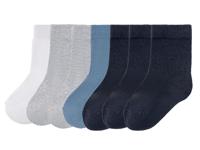 lupilu 7 paar jongens sokken (19-22, Wit/grijs/blauw/marine)