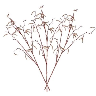 Kunsttak - 6x - berkenkatjes - 66 cm - betula pendula - decoratie takken