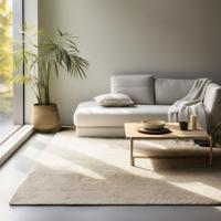 Handgeweven Jute Vloerkleed - Crème maat: 230x160cm - materiaal: Jute - Dekbed-Discounter.nl