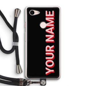Namecase: Pixel 3 Transparant Hoesje met koord