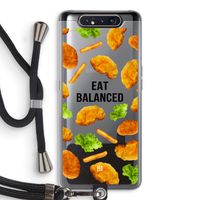 Eat Balanced: Samsung Galaxy A80 Transparant Hoesje met koord