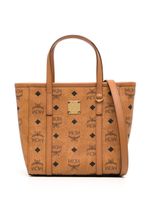 MCM mini sac cabas Toni à logo imprimé - Marron