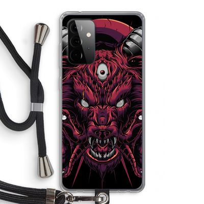 Hell Hound and Serpents: Samsung Galaxy A72 5G Transparant Hoesje met koord