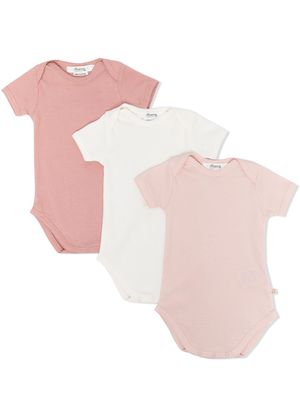 Bonpoint ensemble de trois bodies à détail nervuré - Blanc
