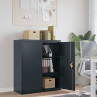 Archiefkast 90x40x105 cm staal antracietkleurig