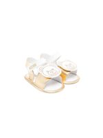 Moschino Kids sandales en cuir - Blanc