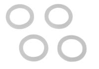Kirchhoff Watermeter pakking, rubber, 17 x 24 x 2 mm, voor 1/2" 3/4" (4x) - 98697100 Kirchhoff Watermeter pakking, rubber, 17 x 24 x 2 mm, voor 1/2" 3/4" (4x) - 98697100
