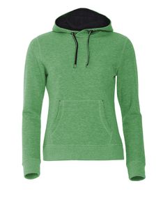 Clique 021042 Classic Hoody Ladies - Groenmelange - M