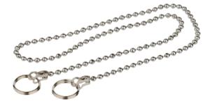 Kirchhoff Ventielketting, chroom, 500 mm, met 2 ringen - 98817014