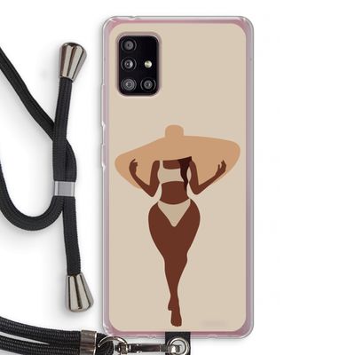 Let's get salty: Samsung Galaxy A51 5G Transparant Hoesje met koord