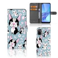 OPPO A53 | OPPO A53s | Telefoonhoesje | Met pasjeshouder | Hondjes