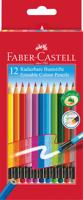 Faber Castell fc-116612 kleurpotlood uitgumbaar etui 12 stuks Faber Castell fc-116612 kleurpotlood uitgumbaar etui 12 stuks