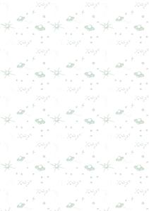 Behang Starry Skies Rol Pastelgroen