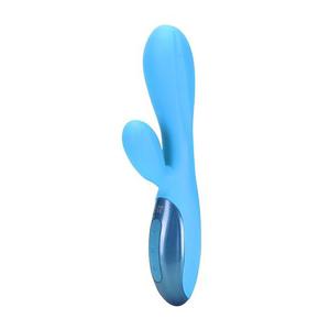 UltraZone Excite 6x Rabbit Style Silicone Vibe - Blue