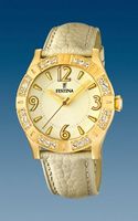 Horlogeband Festina F16580-2 Leder Beige - thumbnail