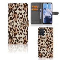 Motorola Moto E22 | E22i Telefoonhoesje met Pasjes Leopard - thumbnail