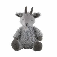 Knuffel Slapende Geit met Sik (40 cm) - thumbnail
